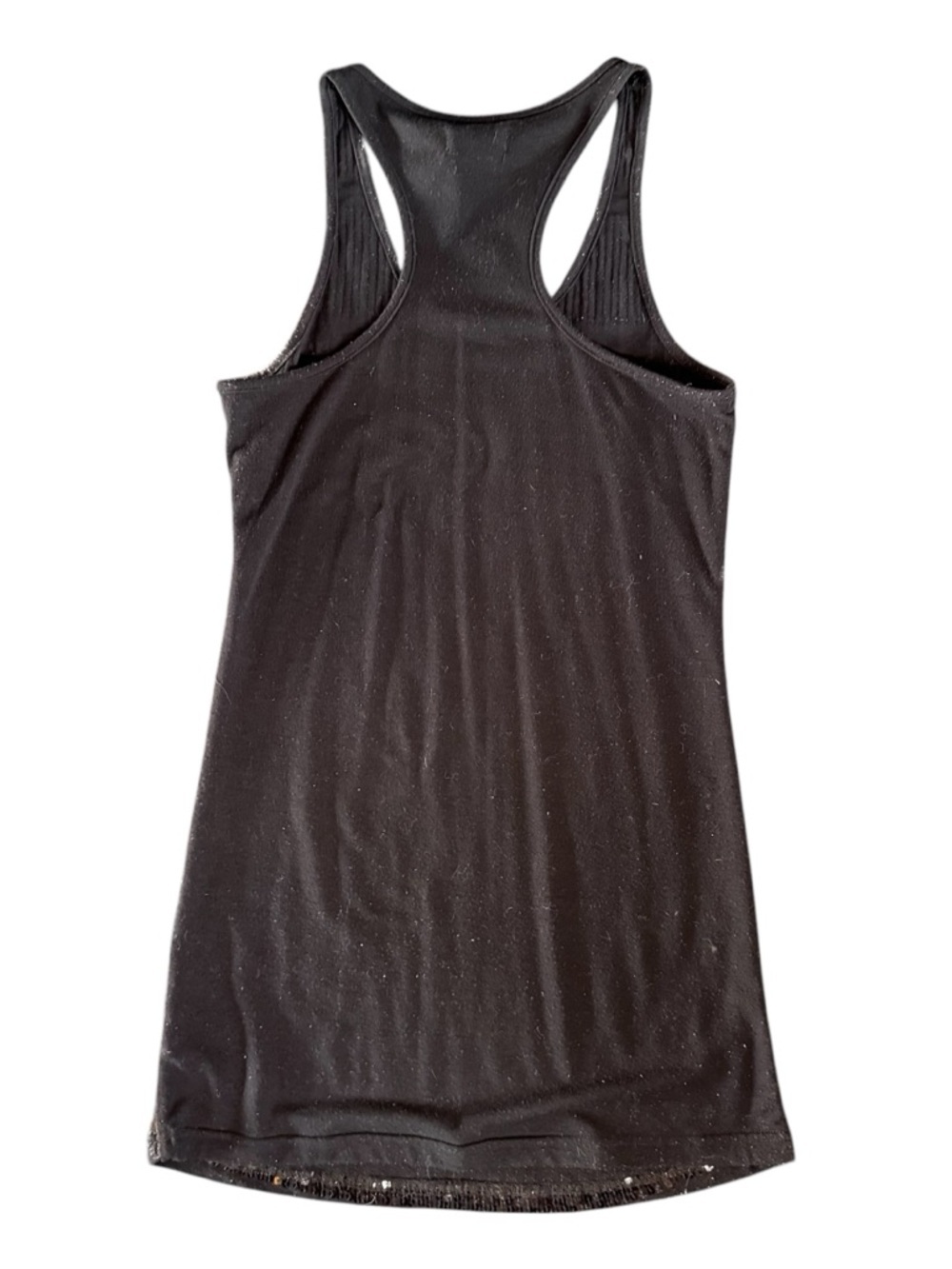 Wet Seal Y2K Black Sequin Racerback Tank Top - Picture 4 of 6